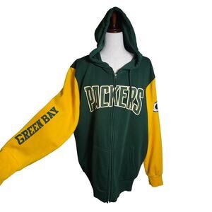 Green Bay Packers Zip Up Hoodie XL NFL